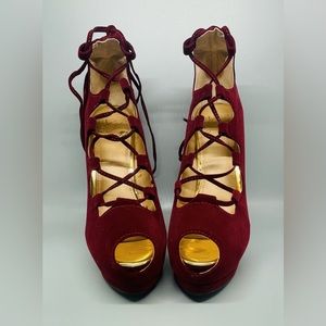 BRAND NEW! These beautiful platform heels are going to put spice to any outfit.